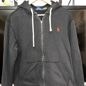 Polo by Ralph Lauren Men's Black Zip-Up Hoodie